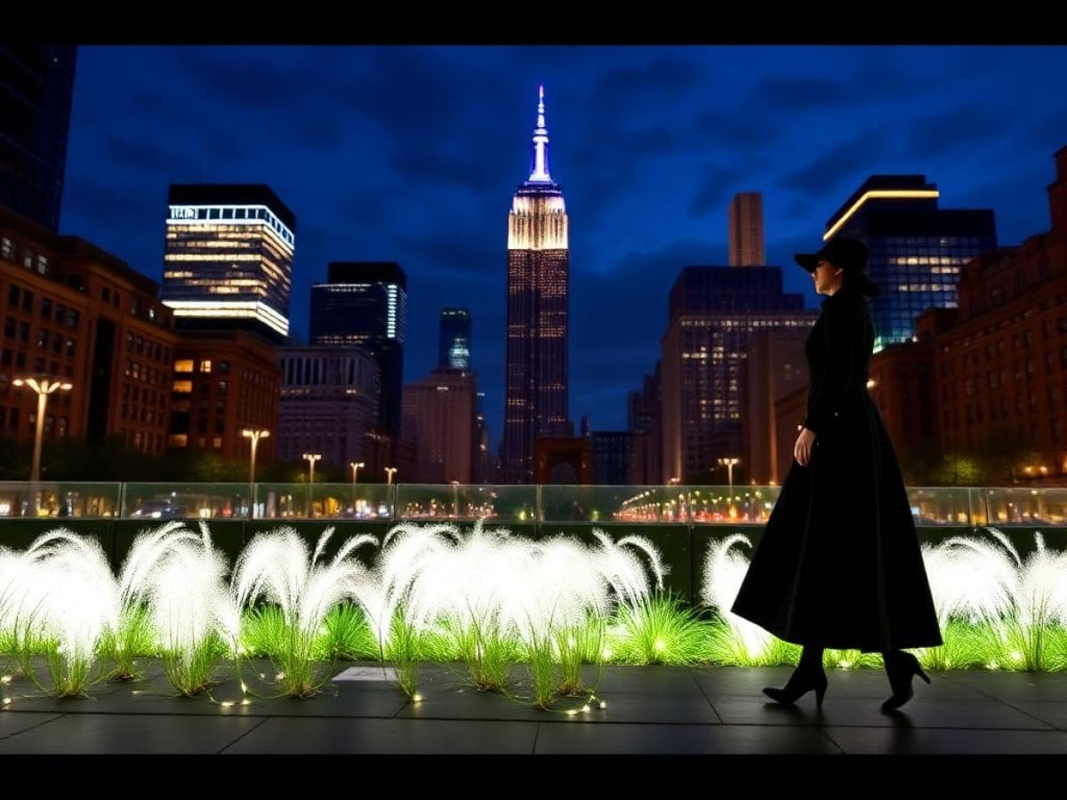 Tailleur maschili e plissé: McQeen sfila a New York