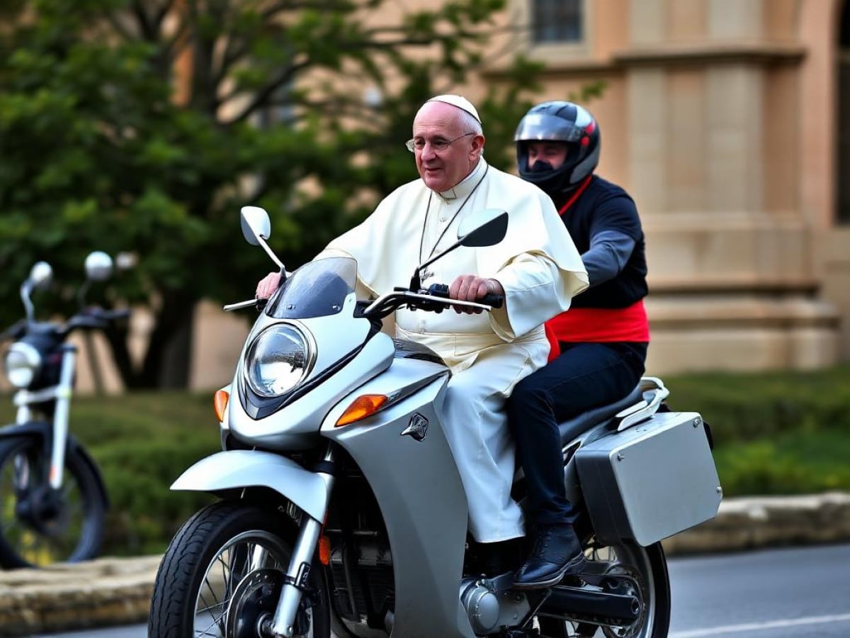 Papa Francesco scherza con i motociclisti: “Il mio lavoro è accelerato ma la mia moto funziona male”