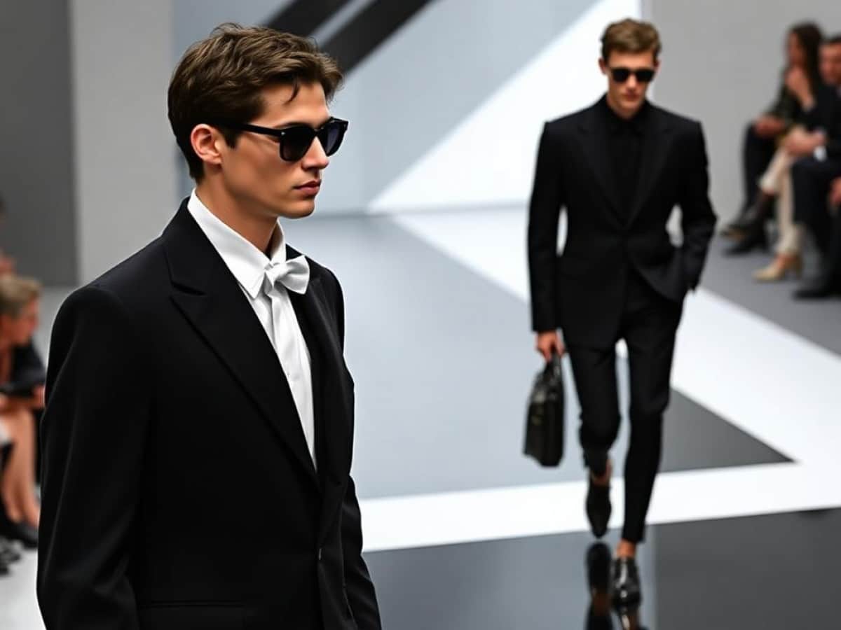 Prada riveste l’uomo con l’abito scuro e la cravatta. Kean Etro abdica a De Vincenzo
