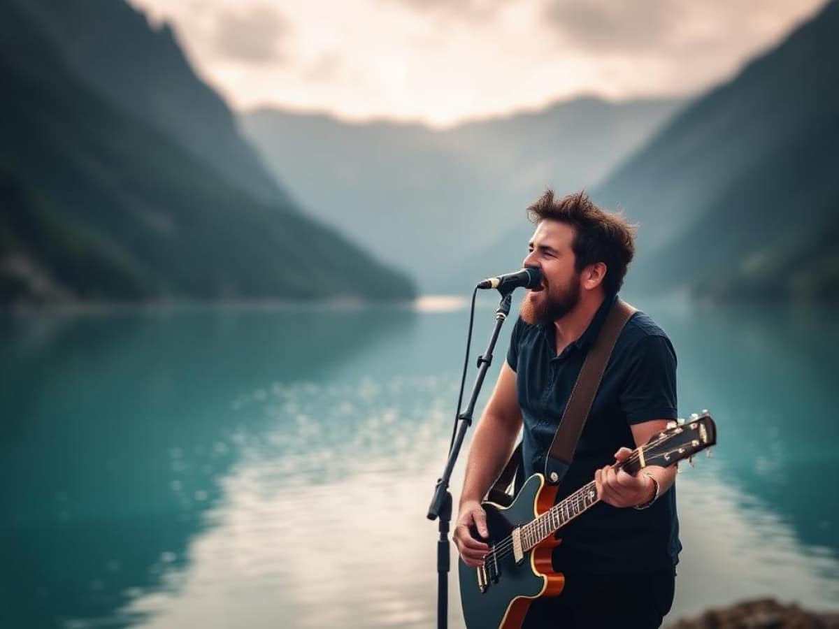 Lucio Corsi, concerto in quota tra rock'n'roll e silenzio della montagna