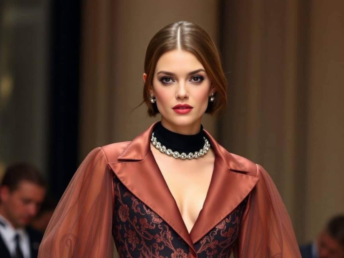 Parigi: Elie Saab e la voglia di ricominciare con l’alta moda fatta di ricami e sartorialità
