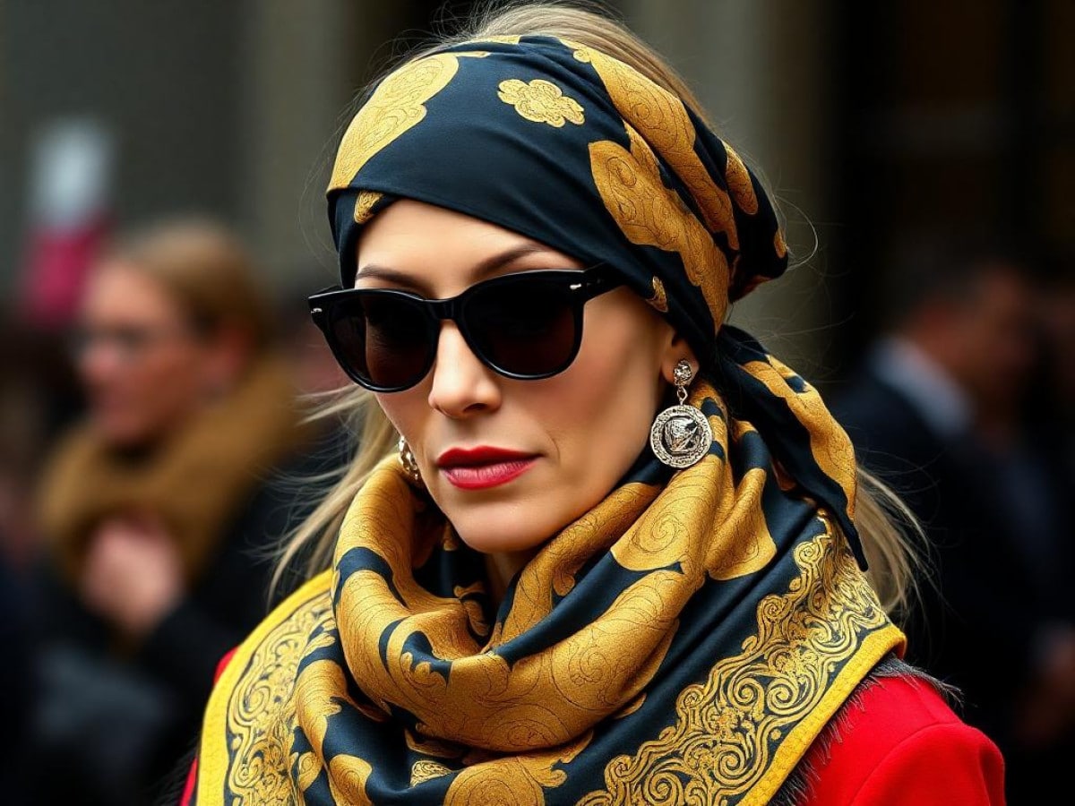 Milano Fashion Week: Versace, un foulard ti vestirà