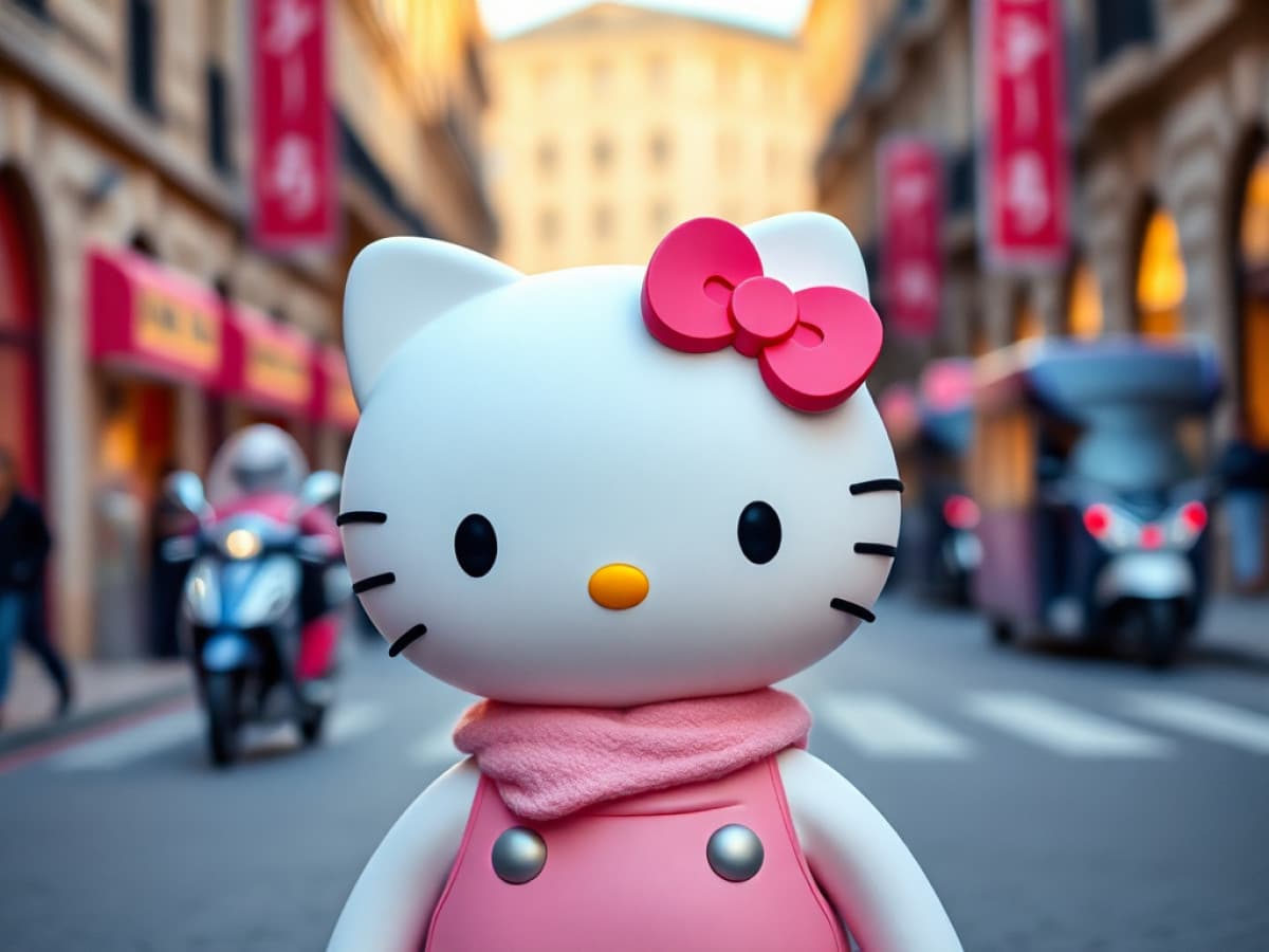 Hello Kitty a spasso per Milano “firma” la capsule collection di Anteprima
