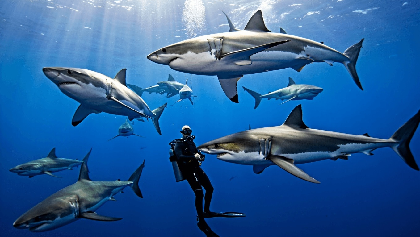 Il biologo marino Francesco Ferretti: “Io, cacciatore di squali bianchi nel Mediterraneo. Ma solo per salvarli”