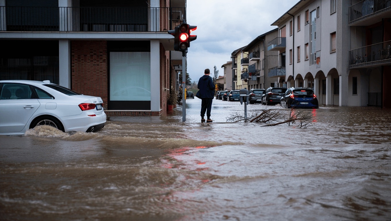 Maltempo, allerta rossa in Emilia-Romagna, Toscana e Sicilia in allarme. Un morto nel Bolognese. Convocato Comitato Operativo della Protezione civile. Circolazione ferroviaria ancora sospesa tra Rimini e Cesenatico