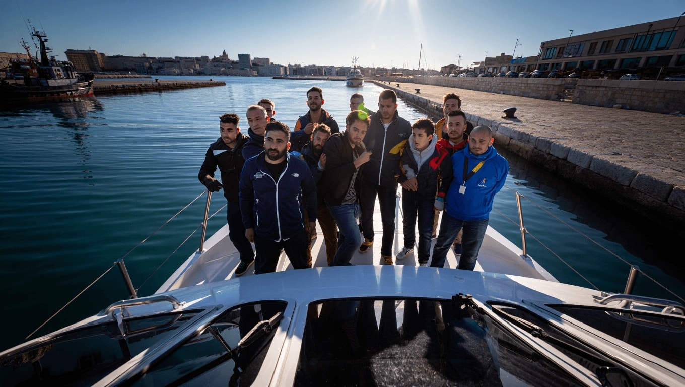 Rientrata dall'Albania la motovedetta con 12 migranti: l'arrivo al porto di Bari